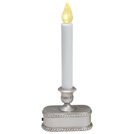 Noma Inliten Noma Inliten V1532-88 9 in. 1 Light Brushed Silver Battery Operated LED Candolier 179348